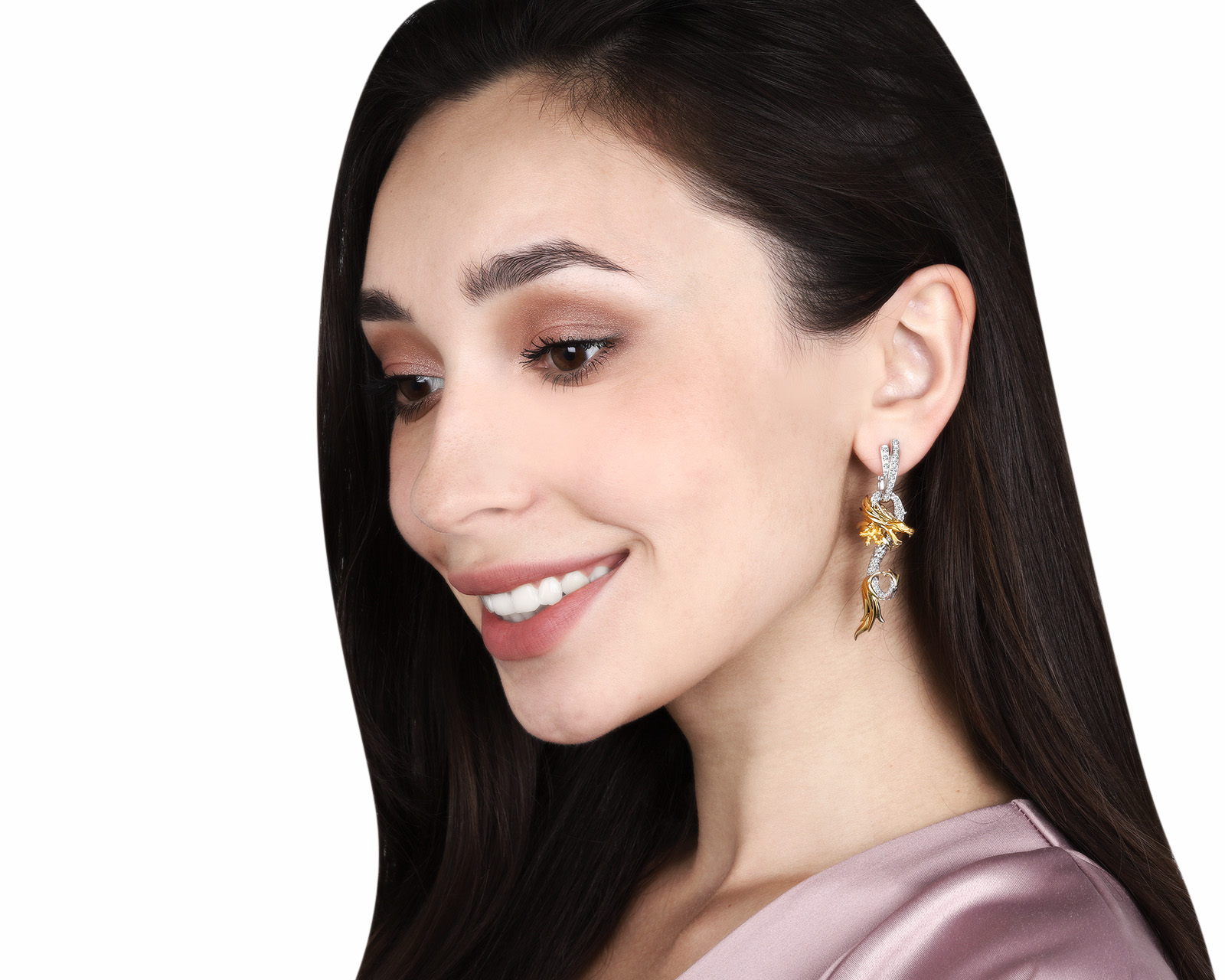 Оригинальные золотые серьги с бриллиантами 1.04ct Carrera y Carrera Circulos De Fuego