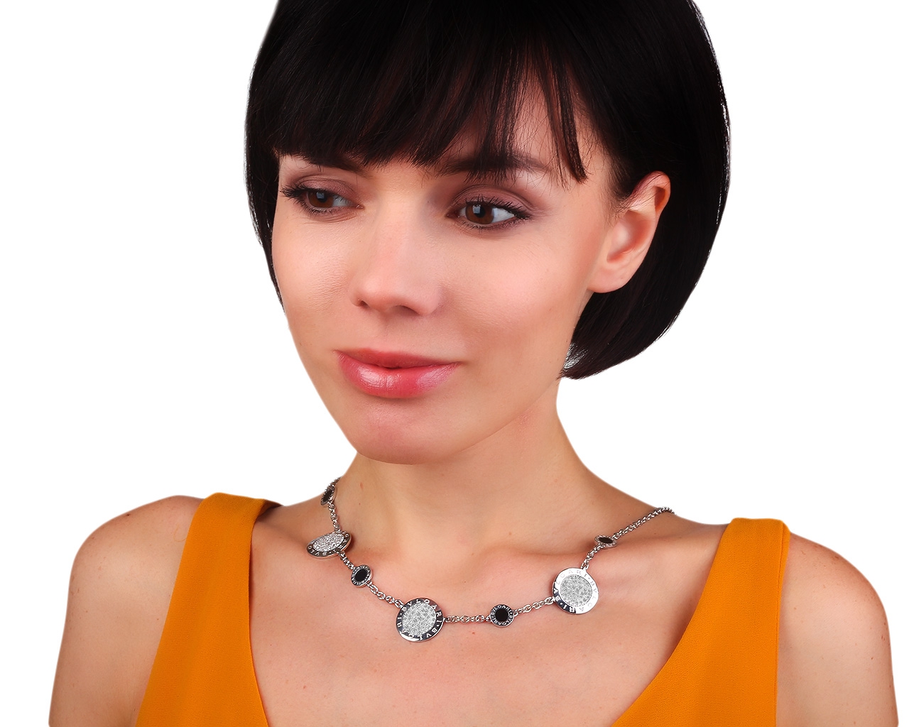 Оригинальное золотое колье с бриллиантами 2.01ct Bvlgari