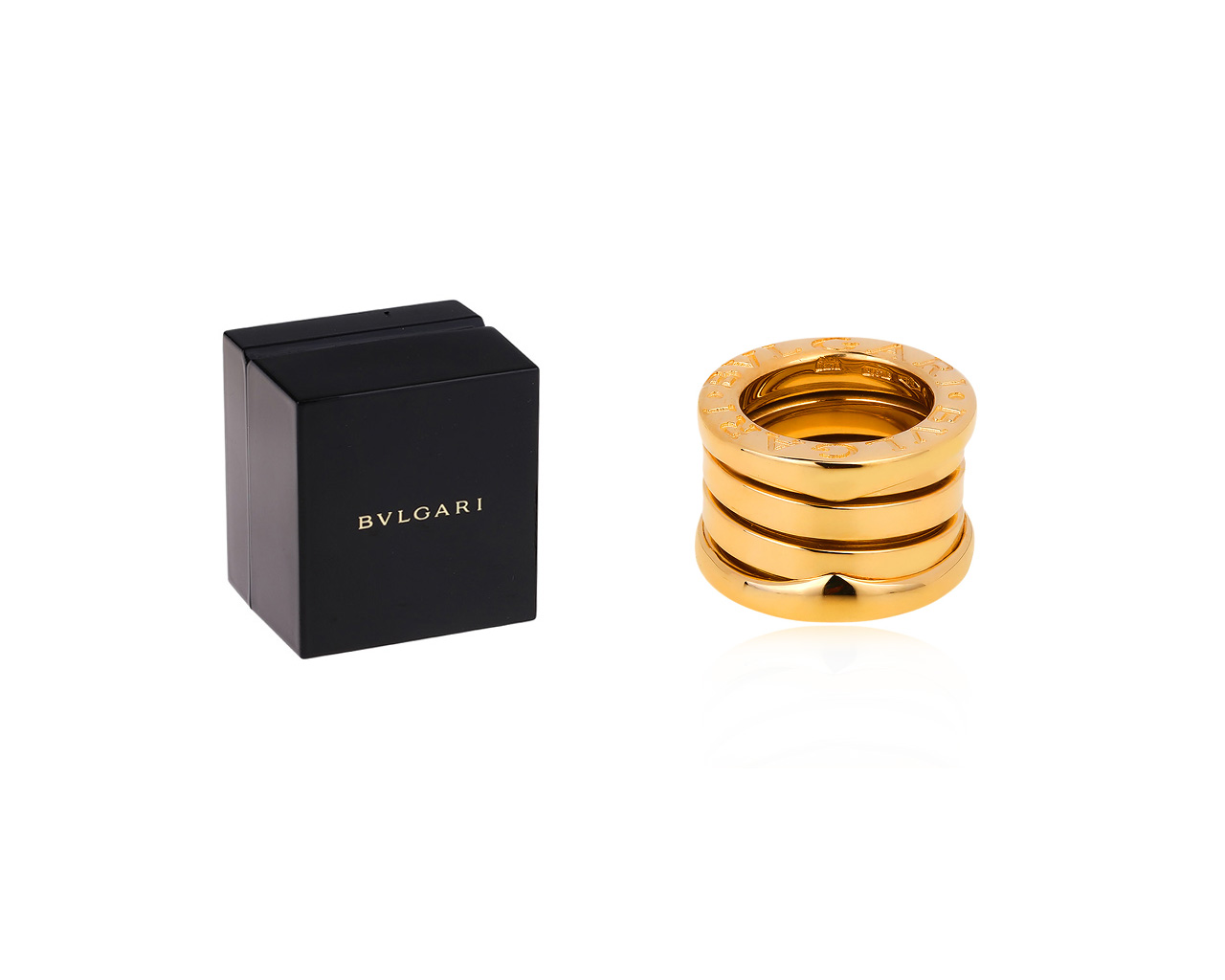 Оригинальный золотой кулон Bvlgari B.Zero 1