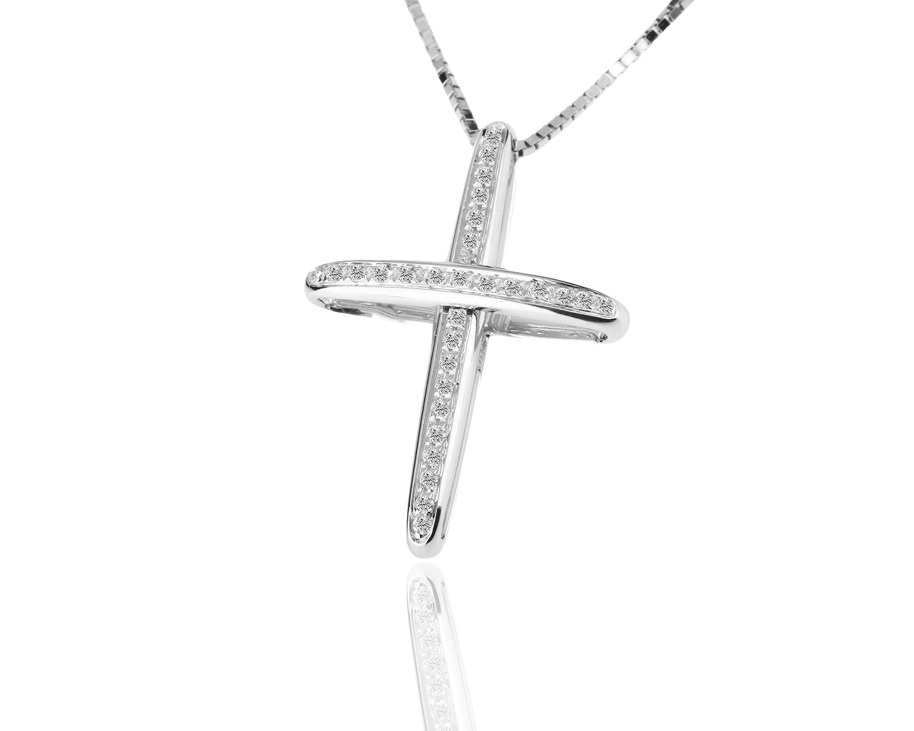 Золотой крест с бриллиантами 0.25ct Carl F. Bucherer 220319/7