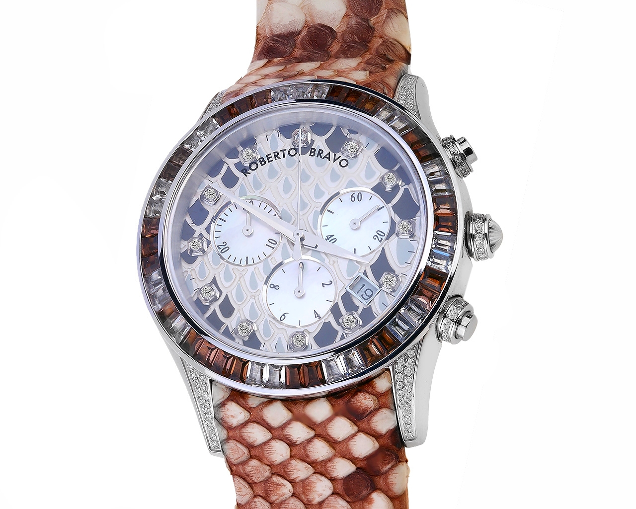 Прекрасные часы с бриллиантами 0.95ct Roberto Bravo 160519/9