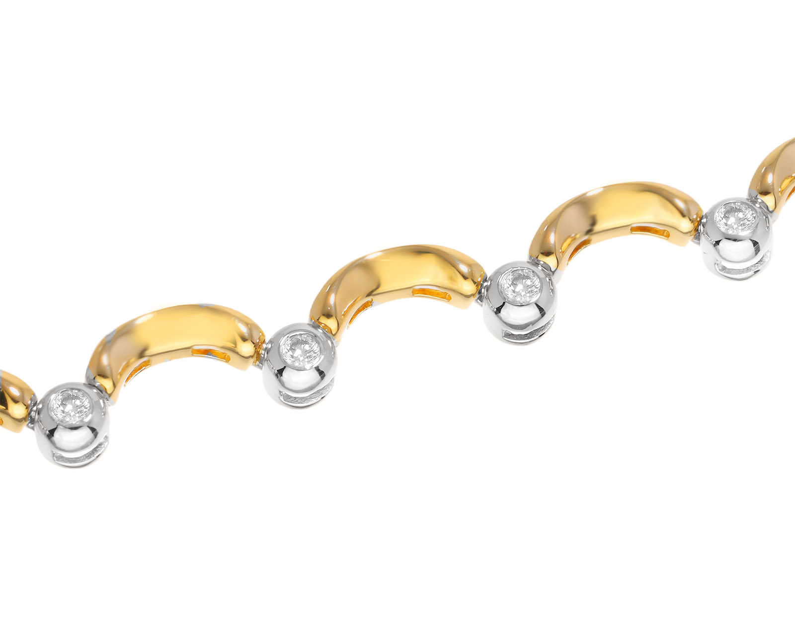 Золотой браслет с бриллиантами 0.50ct