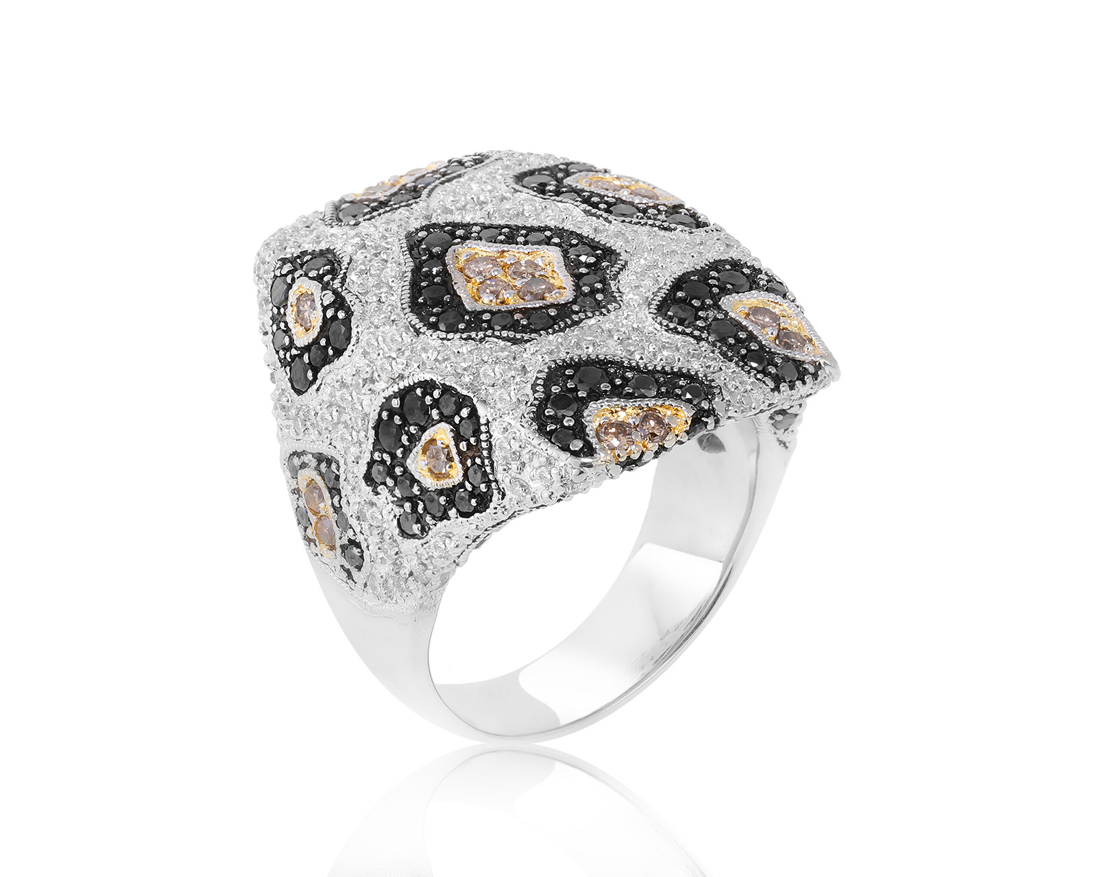 Великолепное золотое кольцо с бриллиантами 2.21ct 140323/2