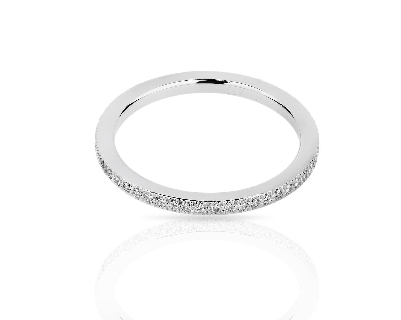 Оригинальное платиновое кольцо с бриллиантами 0.15ct Tiffany&Co Legacy