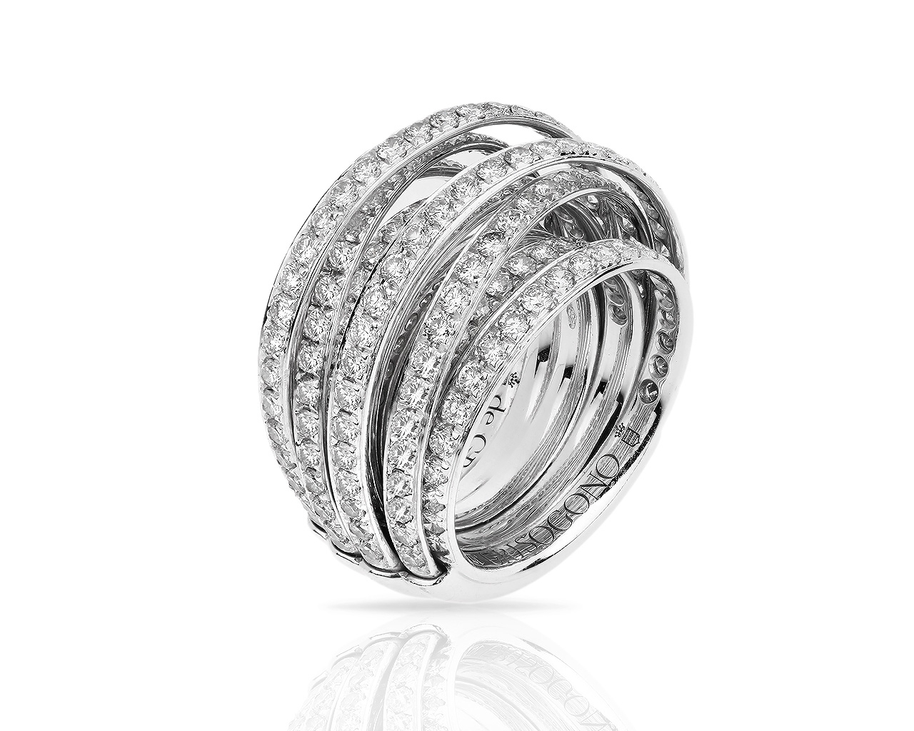 Шикарное золотое кольцо с бриллиантами 5.25ct de Grisogono 140318/13