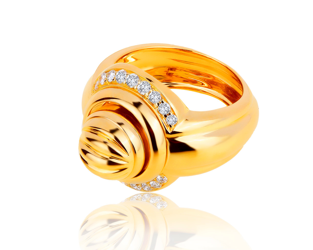 Оригинальное золотое кольцо с бриллиантами 0.37ct Piaget 060619/7