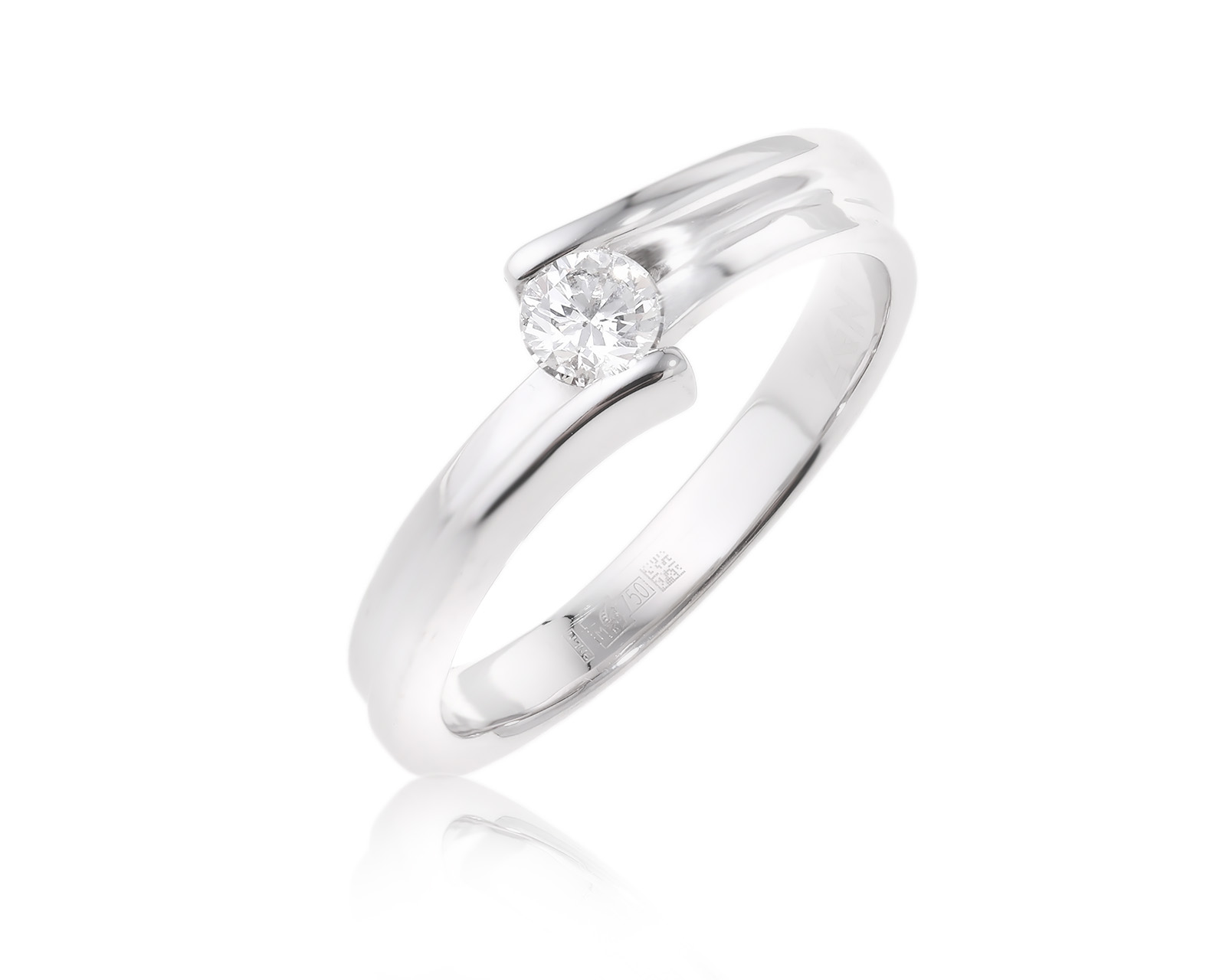 Оригинальное золотое кольцо с бриллиантом 0.23ct Zen 131123/1 Оригинальное золотое кольцо с бриллиантом 0.23ct Zen 131123/1