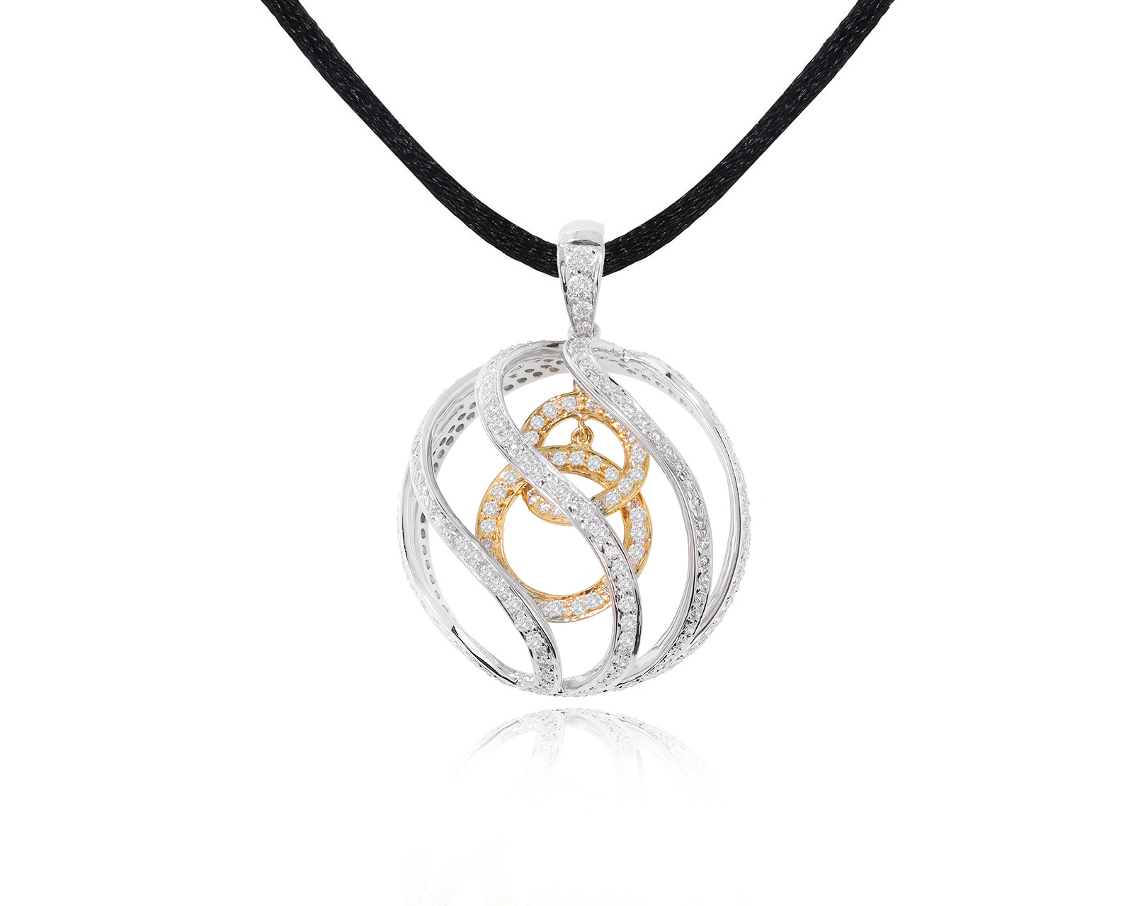 Оригинальный золотой кулон с бриллиантами 1.35ct WCJ 270723/6