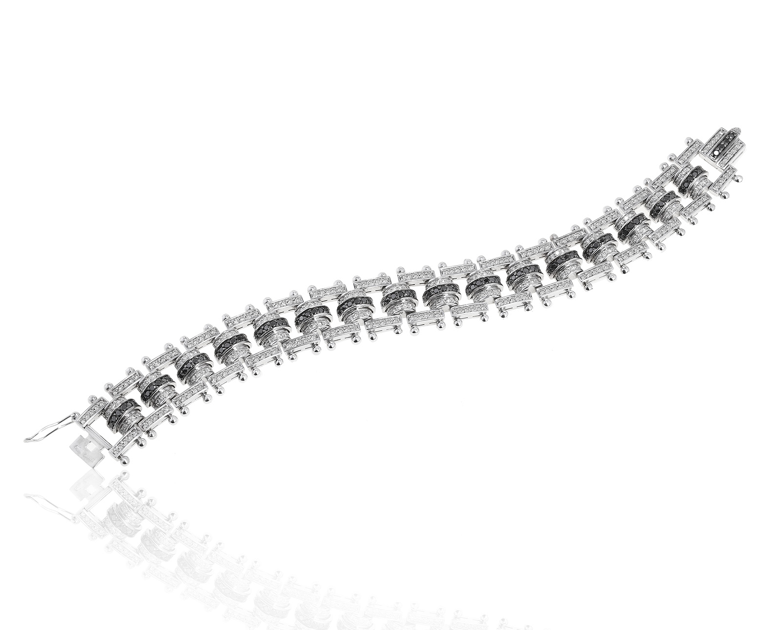 Шикарный золотой браслет с бриллиантами 5.54ct