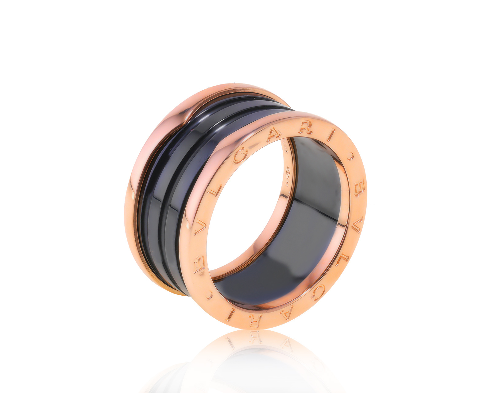 Оригинальное золотое кольцо Bvlgari B.Zero1 Roma 260323/2