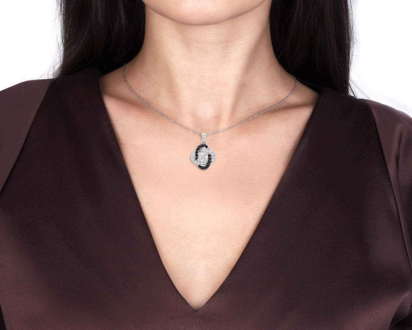 Оригинальное золотое колье с бриллиантами 0.95ct Leo Pizzo