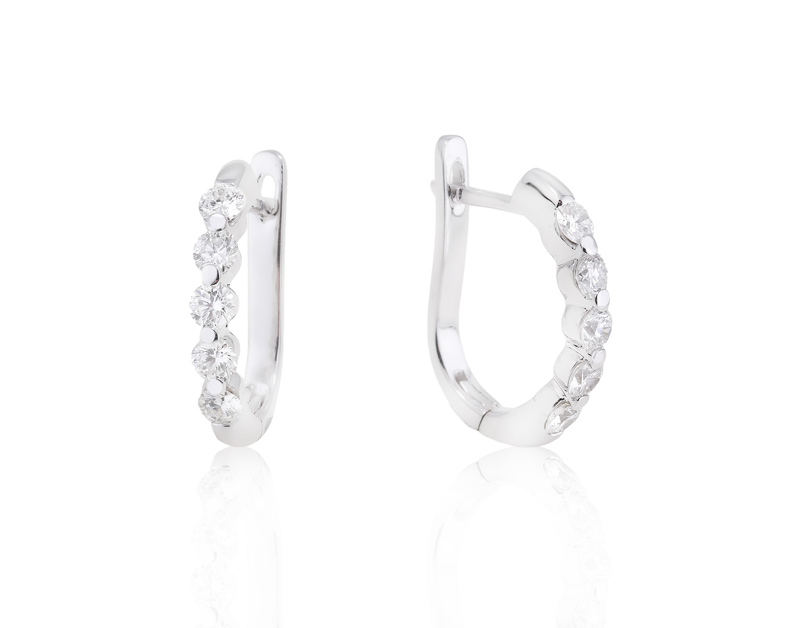 Золотые серьги с бриллиантами 0.95ct 040124/4