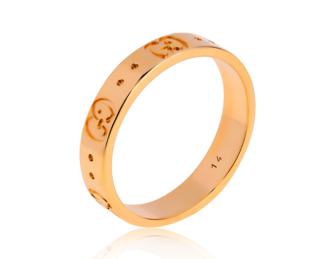 Оригинальное золотое кольцо Gucci Icon 100720/9