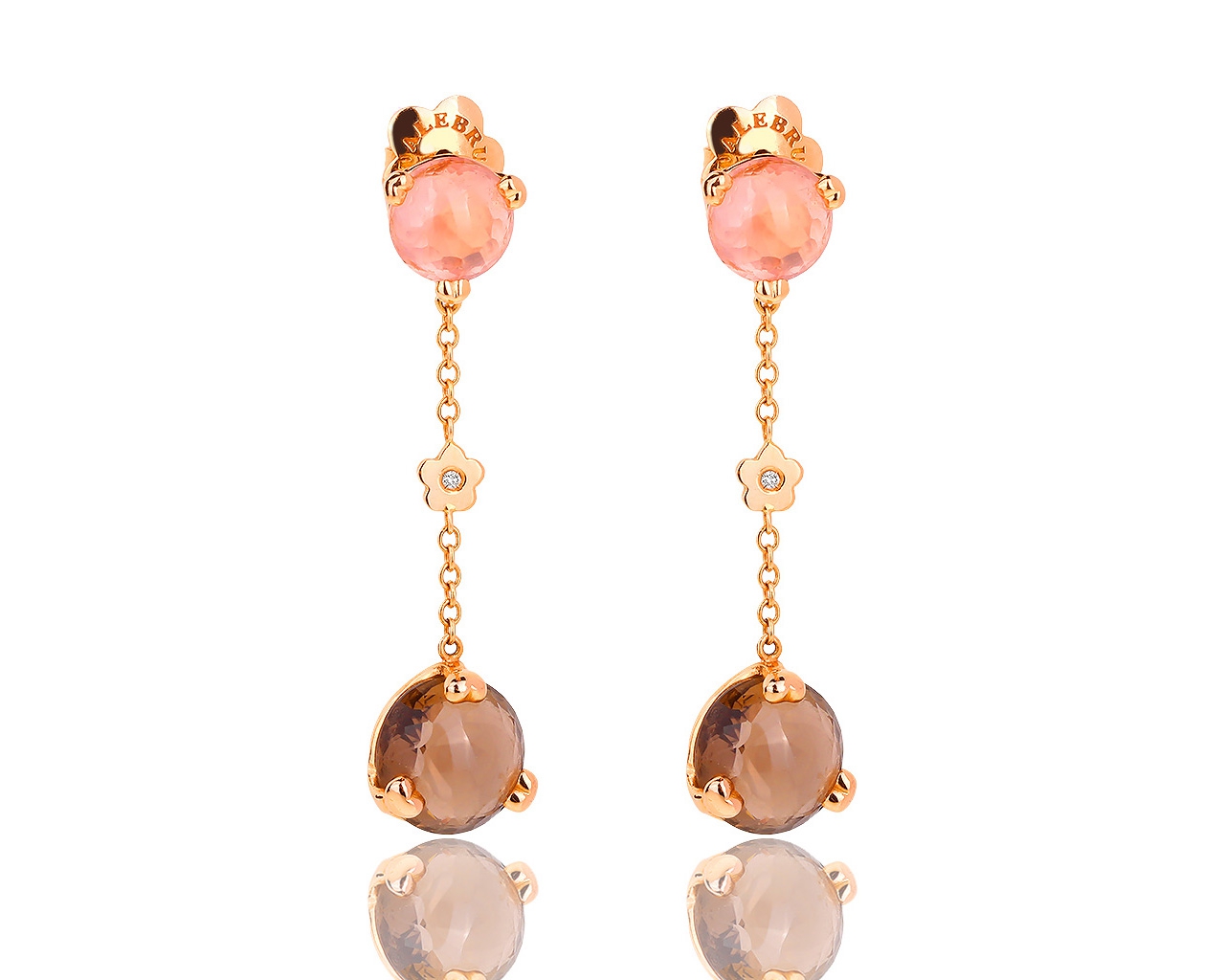 Золотые серьги с кварцем Pasquale Bruni Sissi 150818/18