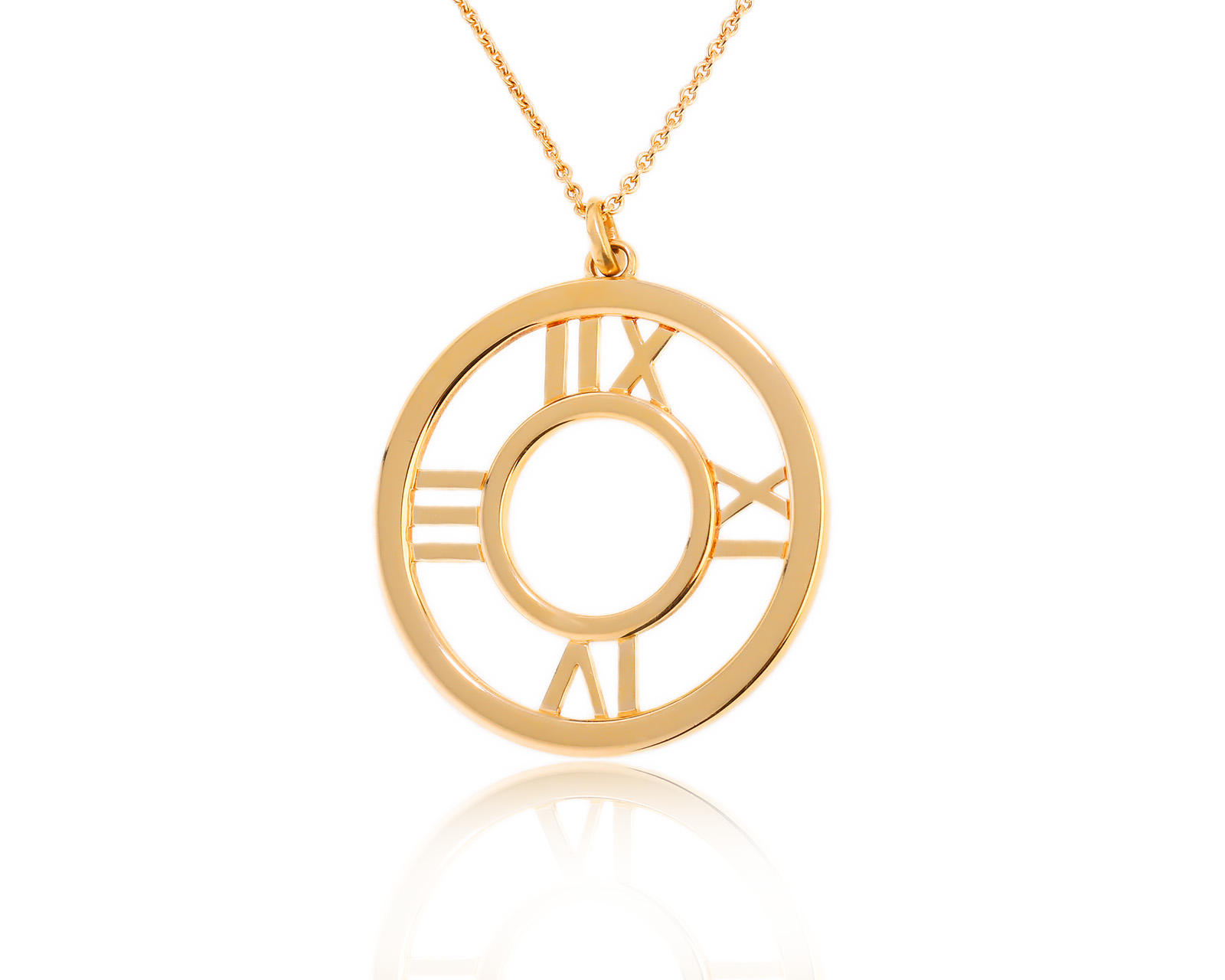 Оригинальный золотой кулон Tiffany&Co Atlas 311023/6