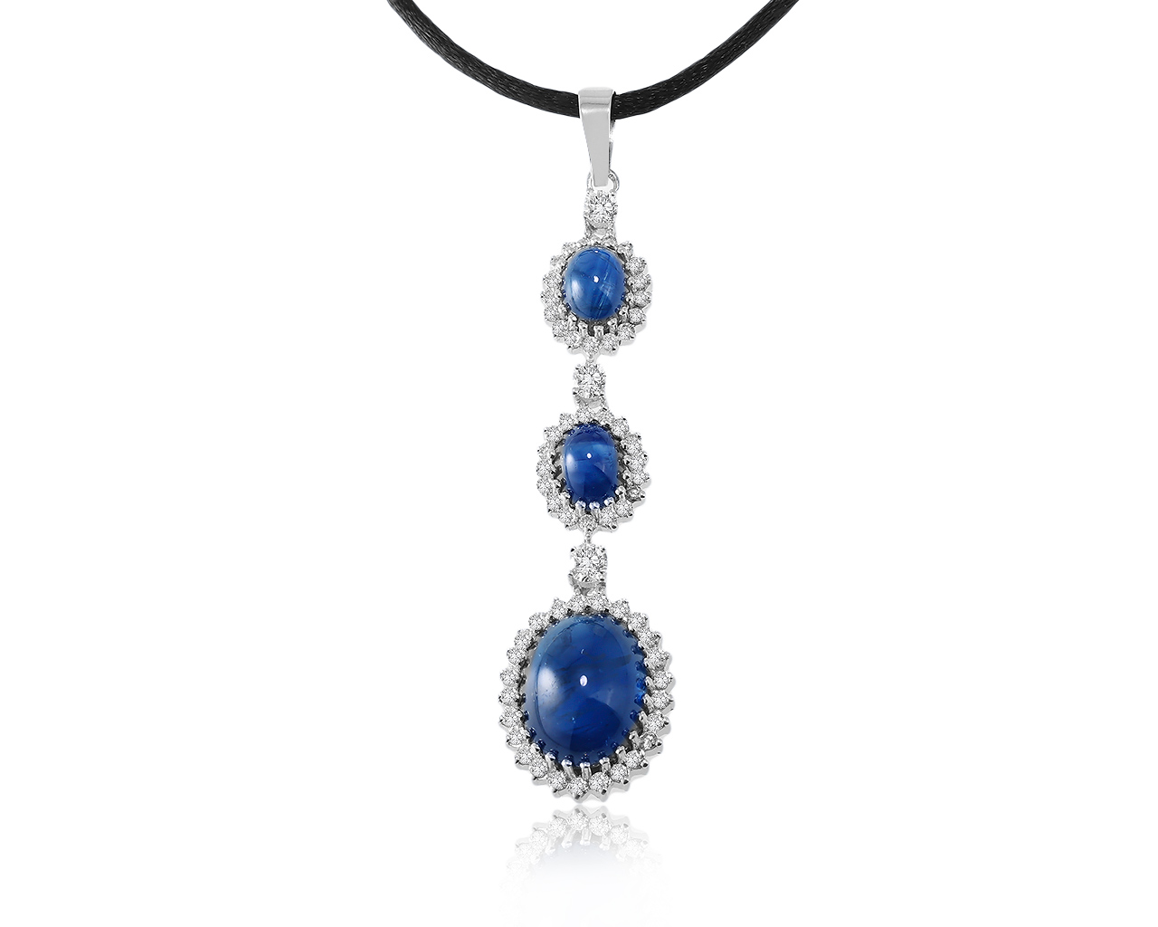 Прелестный золотой кулон с сапфирами 19.82ct СССР 041220/16