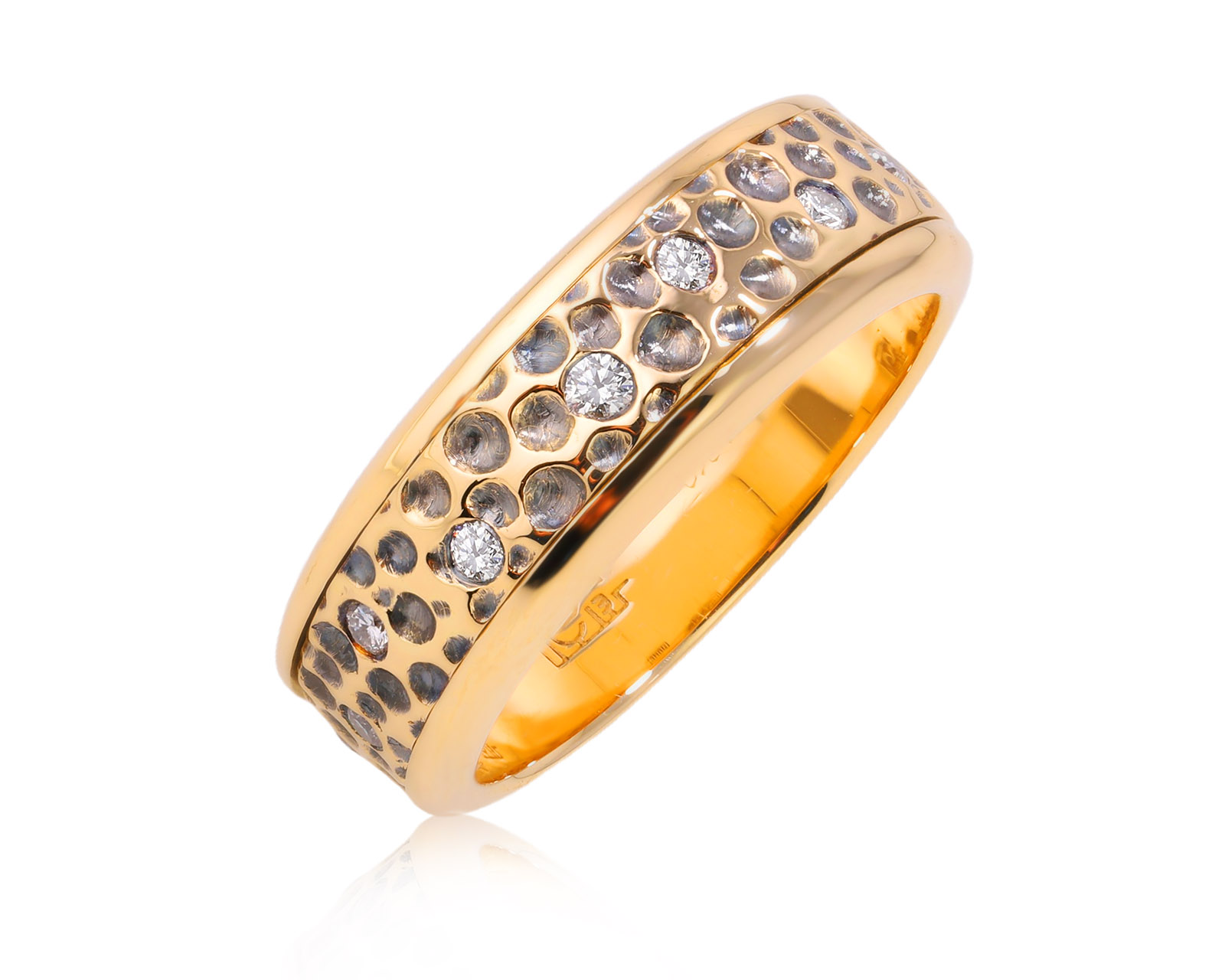 Оригинальное золотое кольцо с бриллиантами 0.18ct Jewellery Theatre