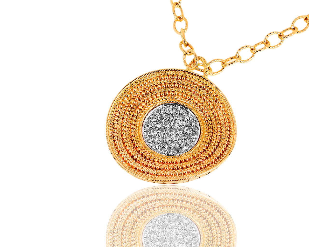 Золотая подвеска с бриллиантами 2.80ct Carrera y Carrera Ruedo 200918/12