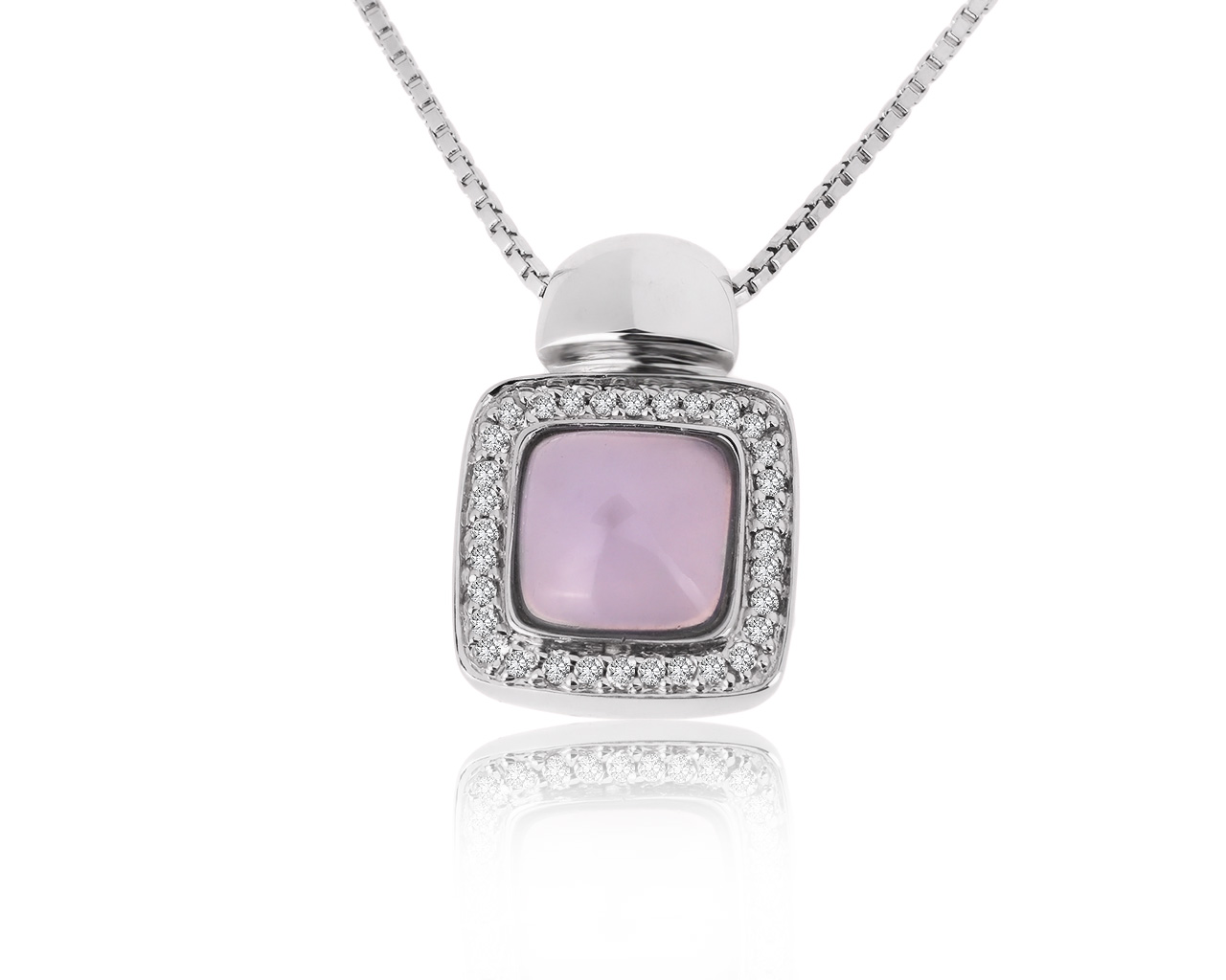 Оригинальный золотой кулон с халцедоном 2.16ct J.Bernier 270820/11