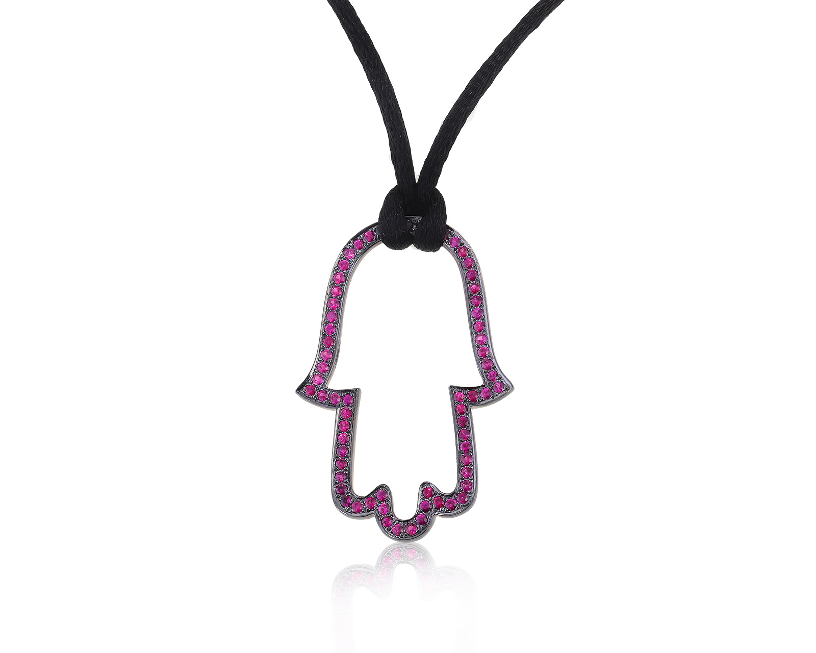 Нарядный золотой кулон с рубинами 1.07ct 140821/5