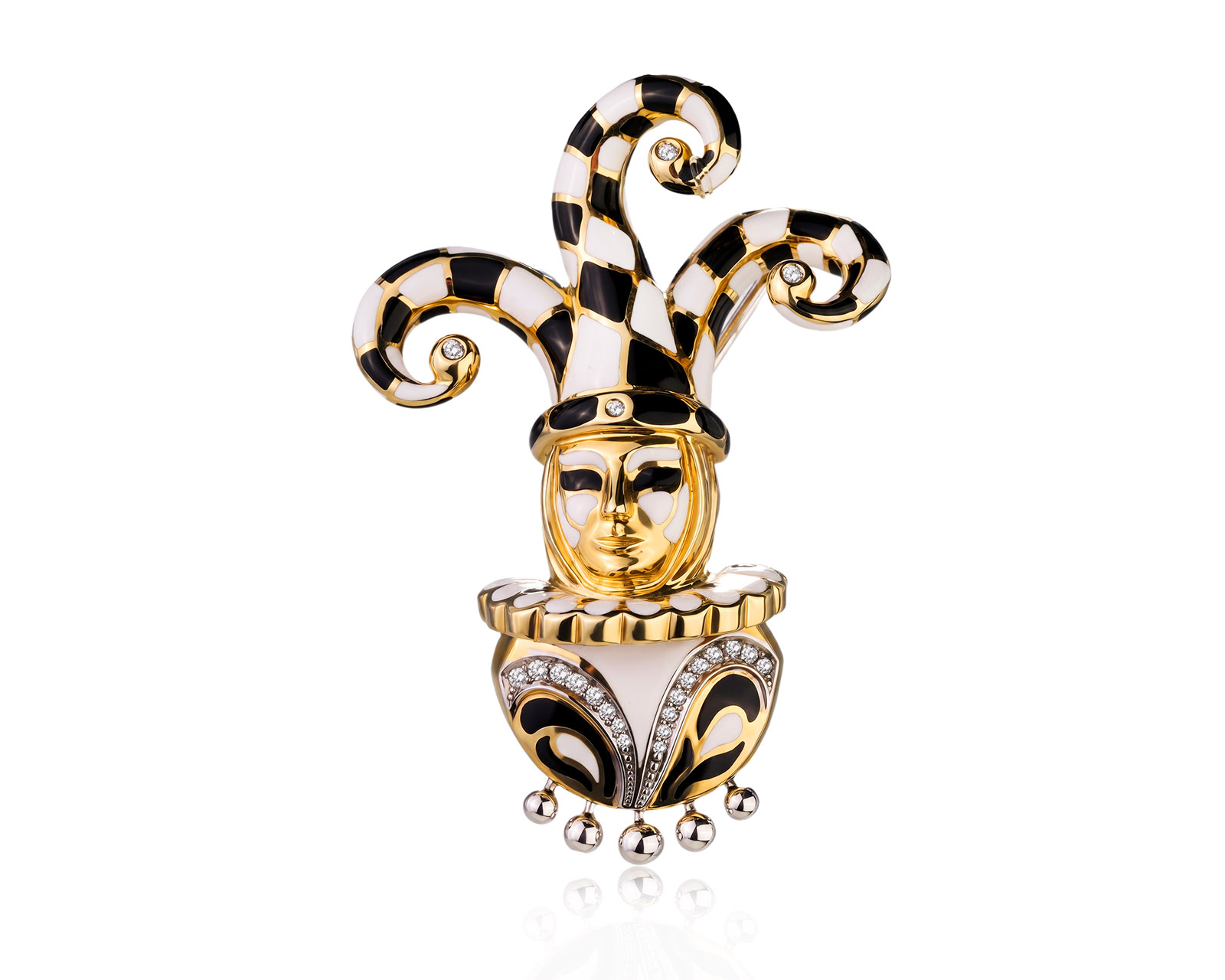 Оригинальная золотая брошь с бриллиантами 0.29ct Lykov`s Jewellery 210726/КМ433