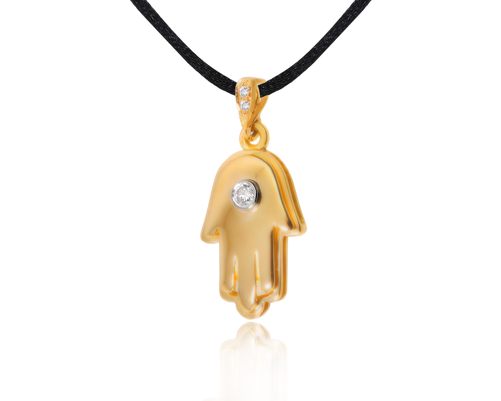 Прелестный золотой кулон с бриллиантами 0.28ct – купить по цене 43 500 ...