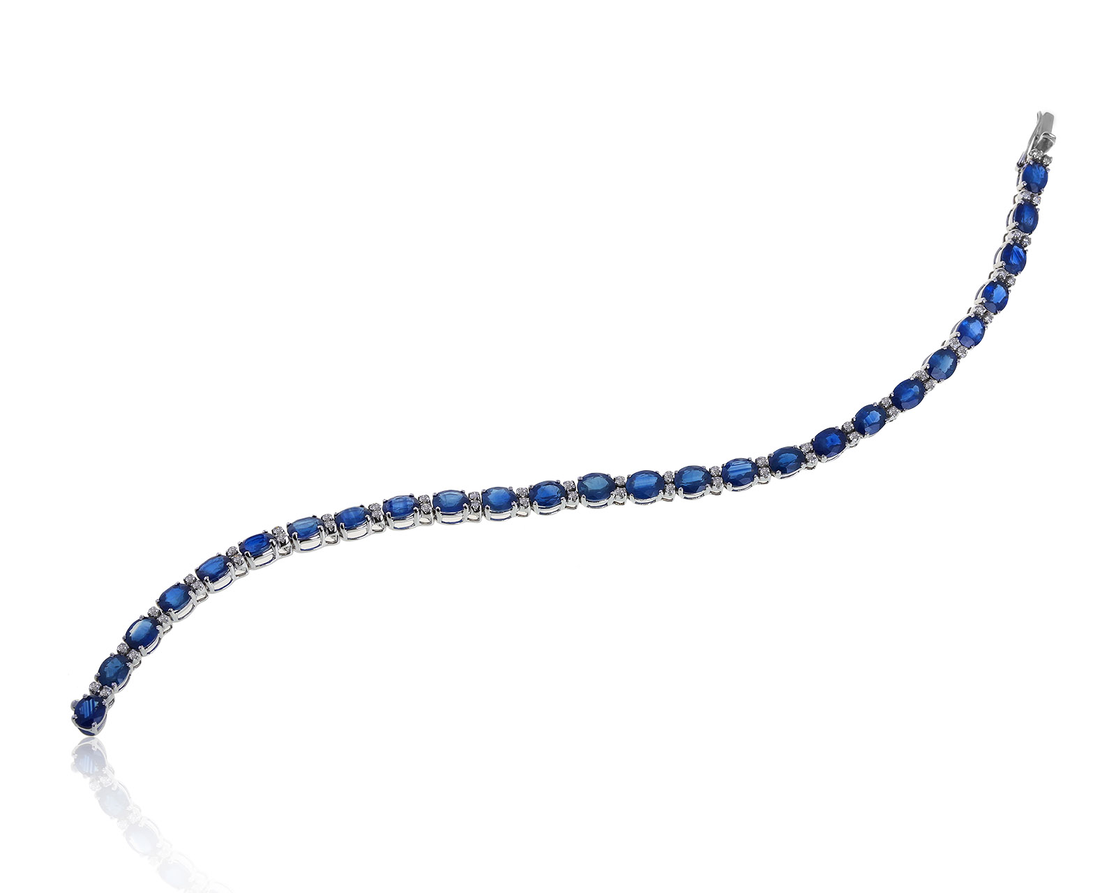 Золотой браслет с сапфирами 9.65ct 130721/16