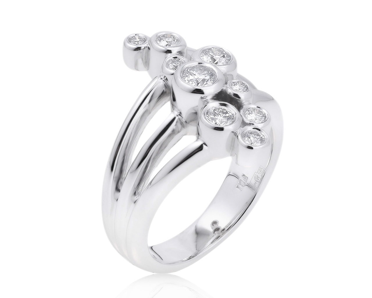 Солидное золотое кольцо с бриллиантами 0.55ct 071120/3