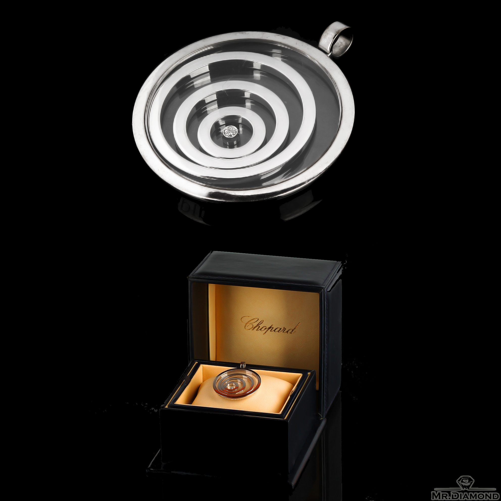 Оригинальный золотой кулон Chopard Happy Spirit