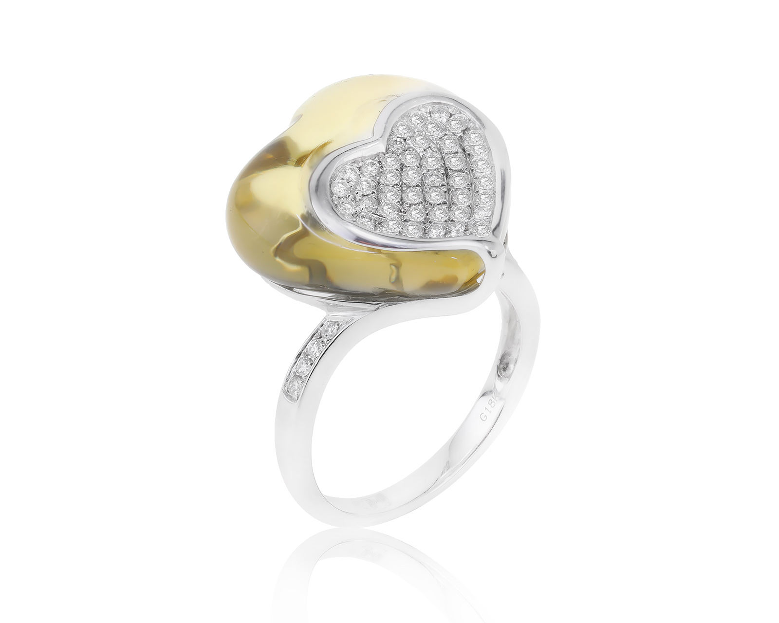 Романтичное золотое кольцо с кварцем 13.00ct 060323/3