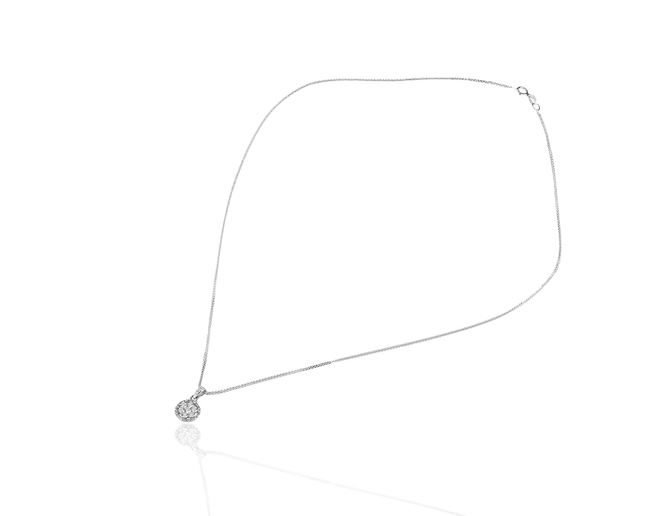 Великолепный золотой кулон с бриллиантами 0.32ct