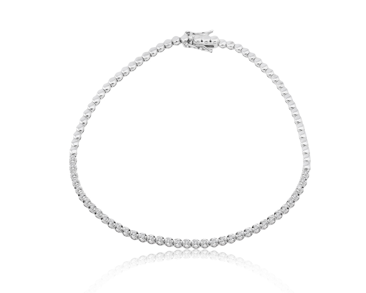 Оригинальный золотой браслет с бриллиантами 0.25ct МЮЗ 130920/2