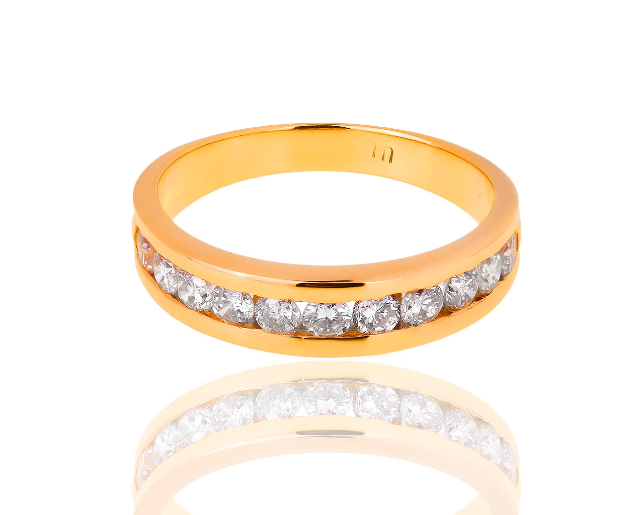 Стильное золотое кольцо с бриллиантами 0.55ct 181218/12