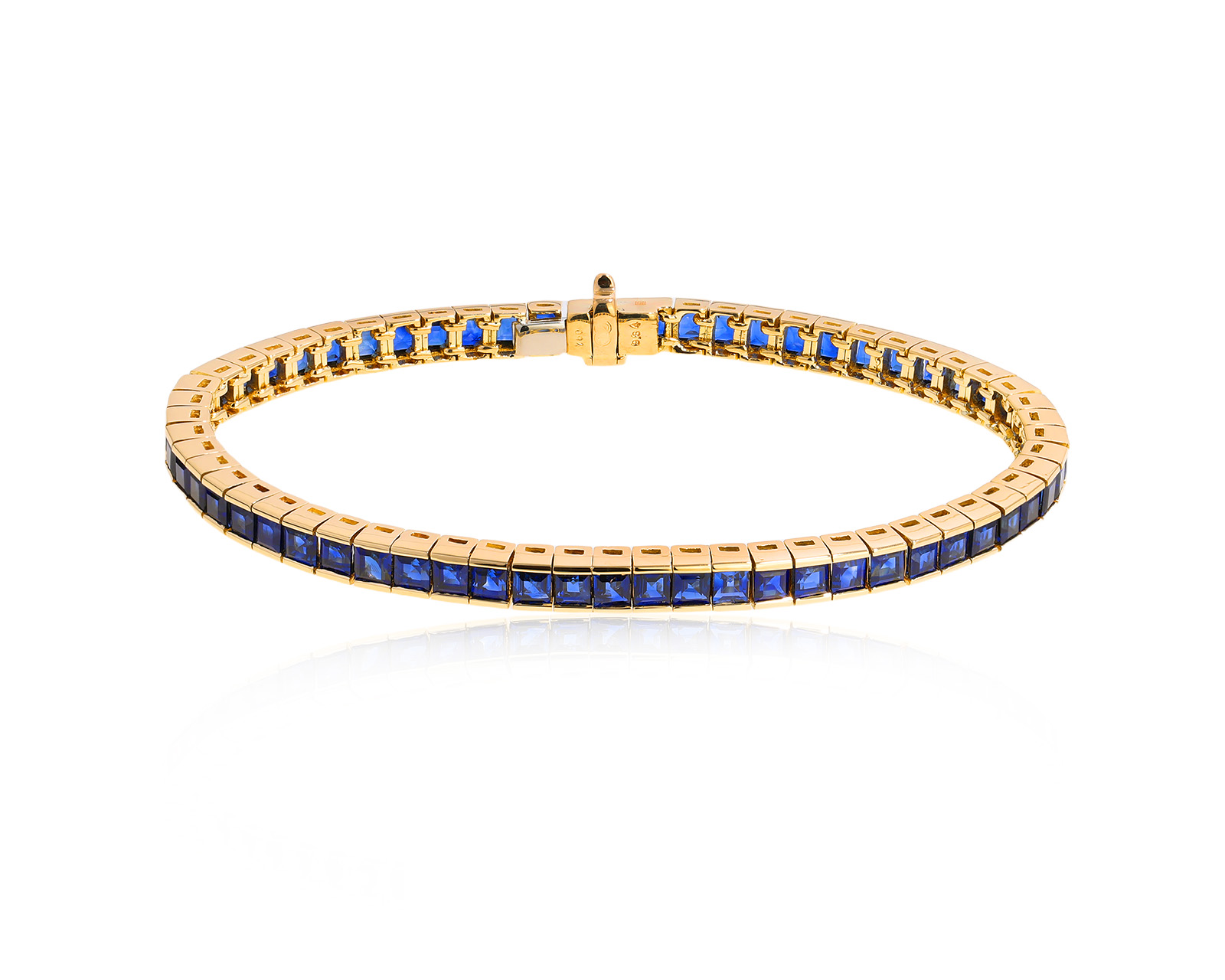 Золотой браслет с сапфирами 9.84ct 990172/1 Золотой браслет с сапфирами 9.84ct 990172/1