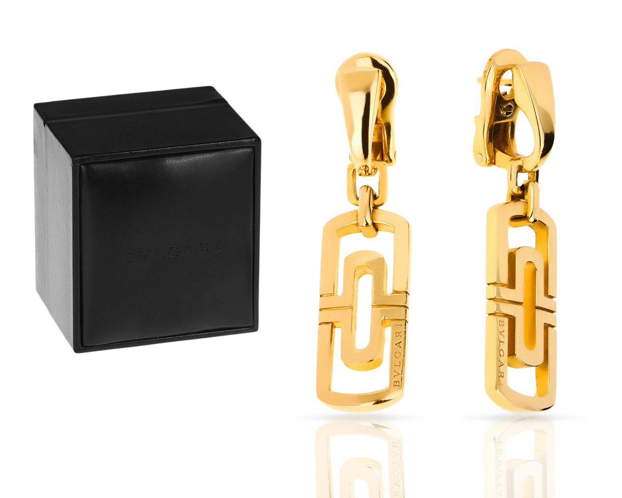 Массивные золотые серьги Bvlgari Parentesi 050418/6