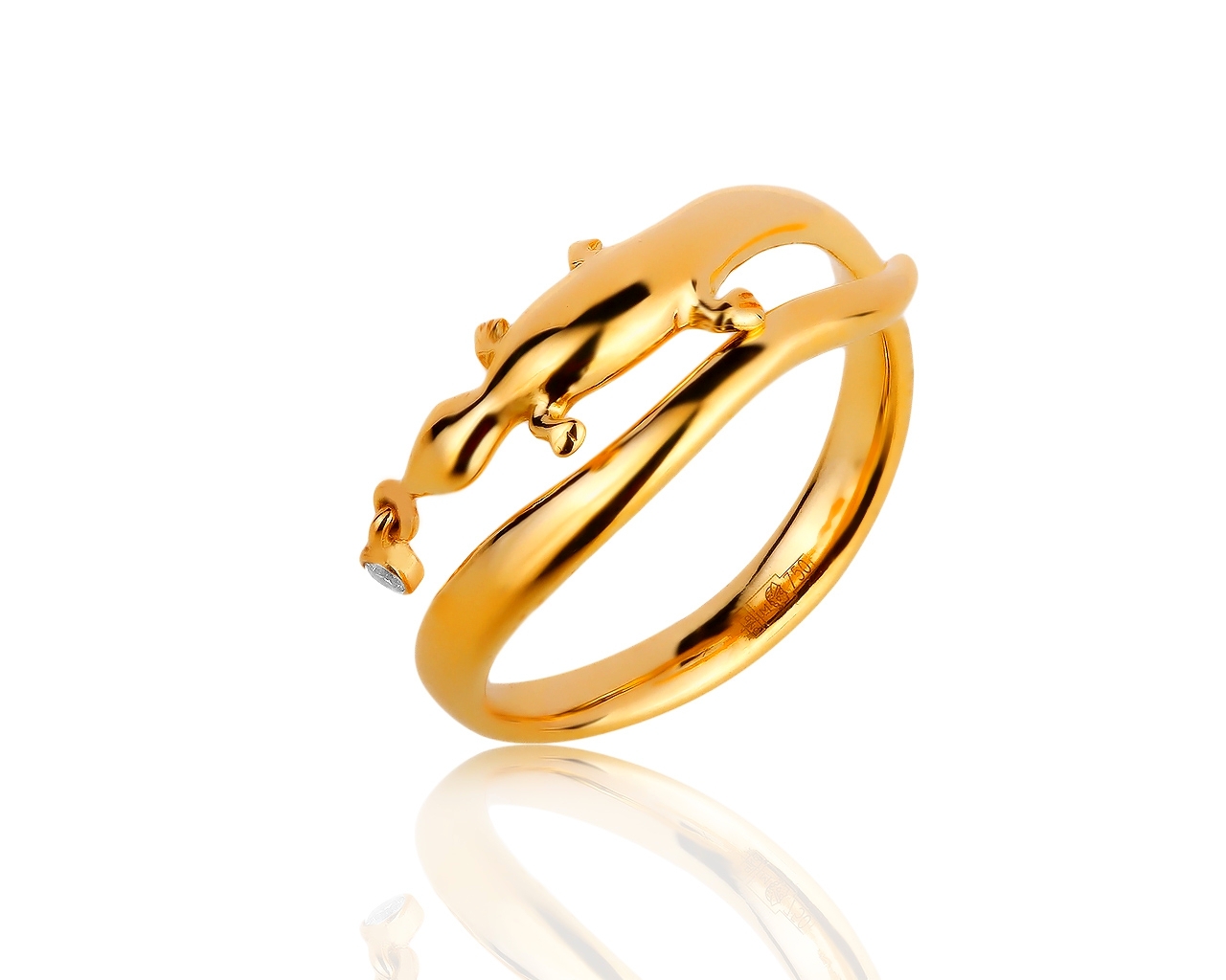 Оригинальное золотое кольцо с бриллиантом 0.015ct H.Stern 240219/10