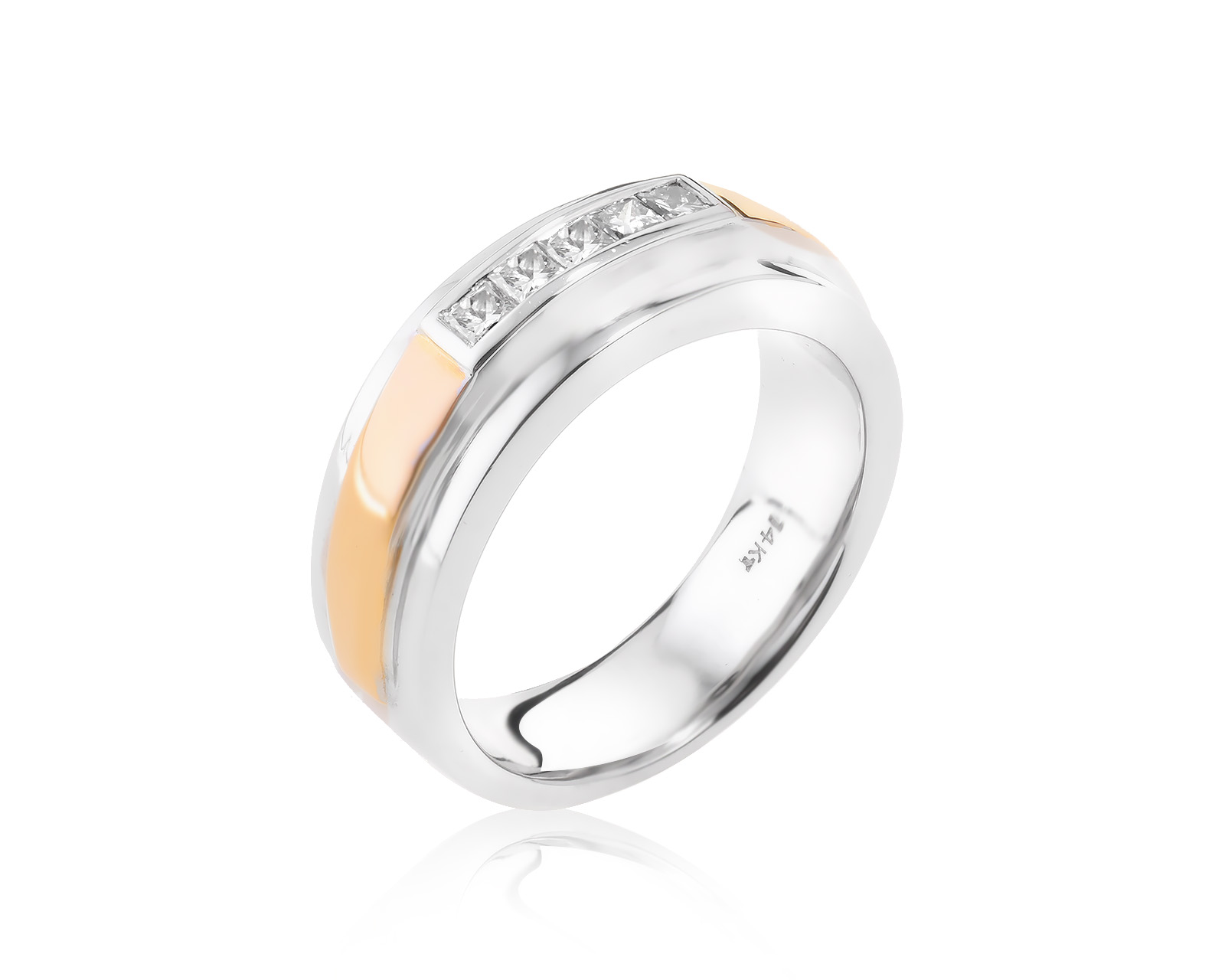 Золотое кольцо с бриллиантами 0.20ct 050723/4