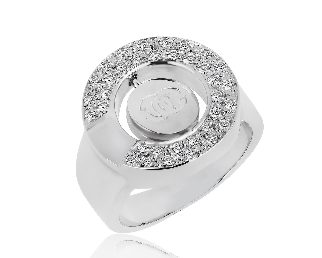 Элегантное золотое кольцо с бриллиантами 0.42ct
