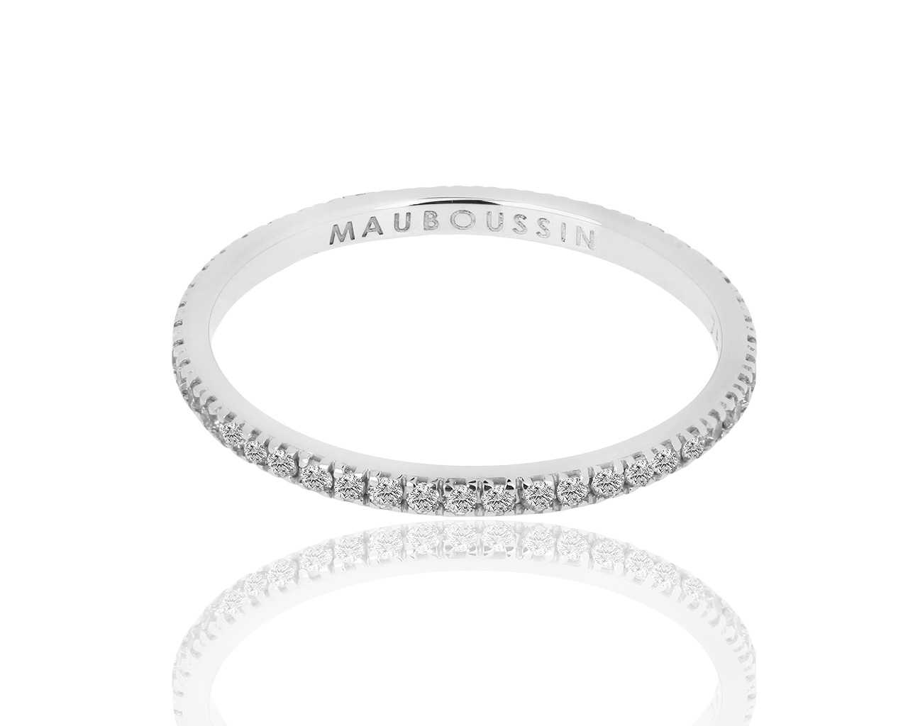 Золотое кольцо-дорожка с бриллиантами 0.25ct Mauboussin