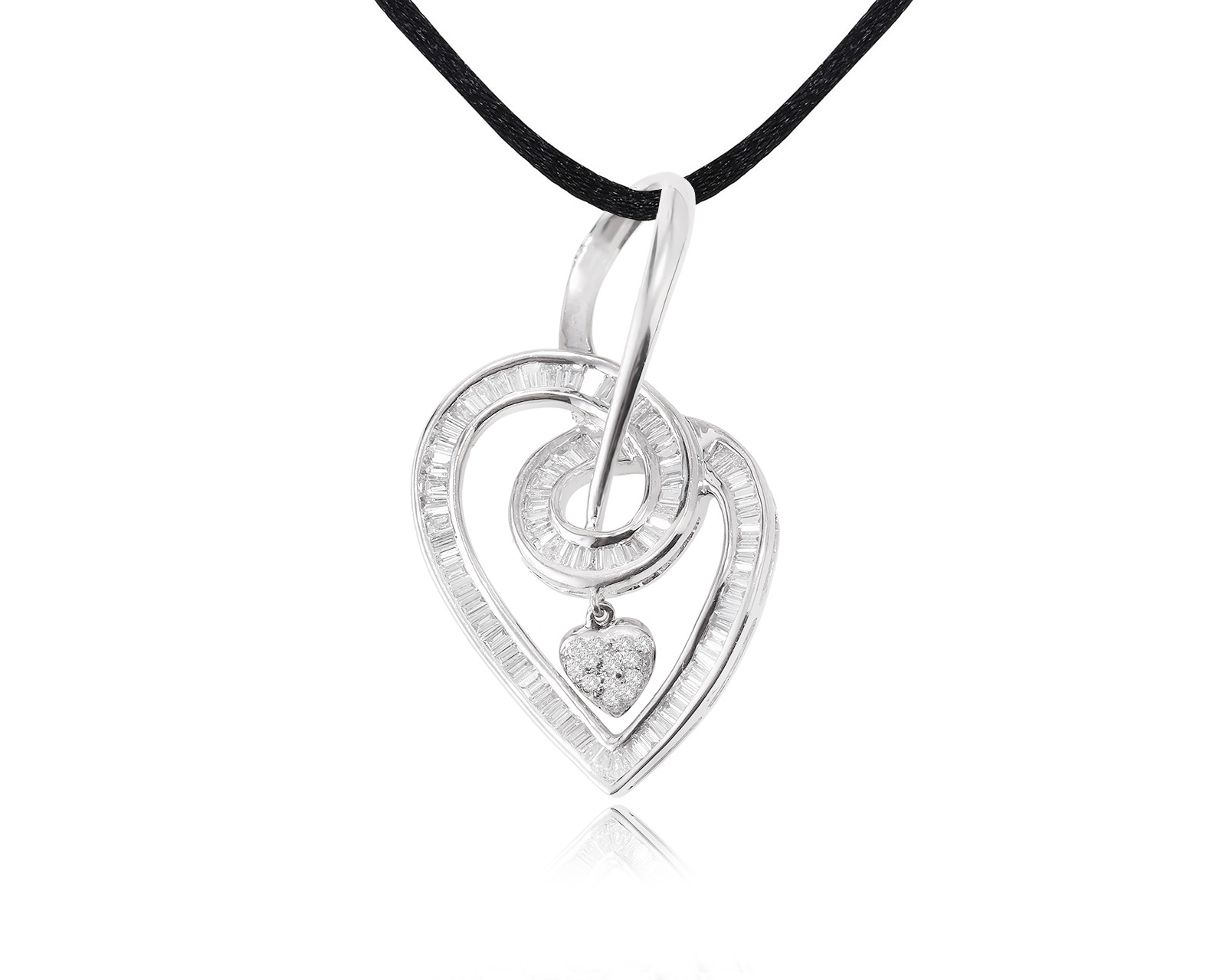 Золотой кулон с бриллиантами 1.17ct