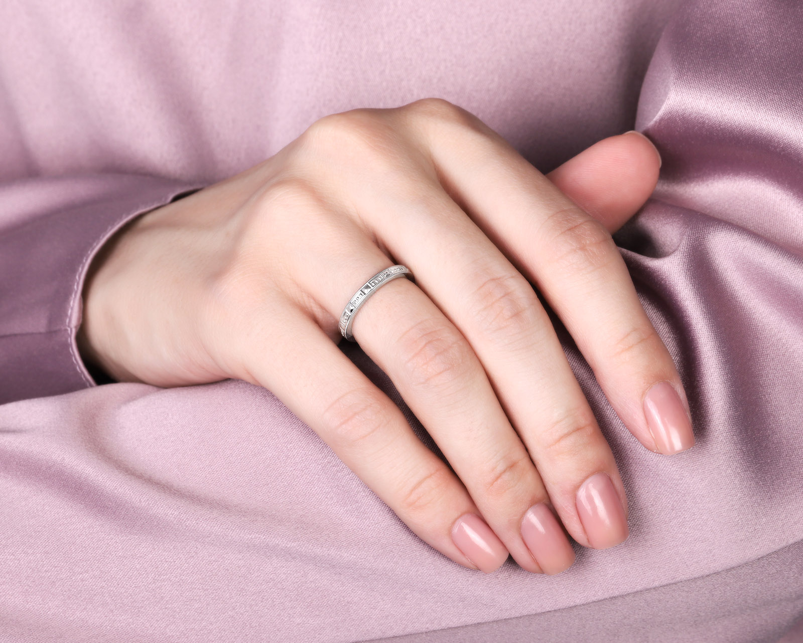 Оригинальное платиновое кольцо Tiffany&Co