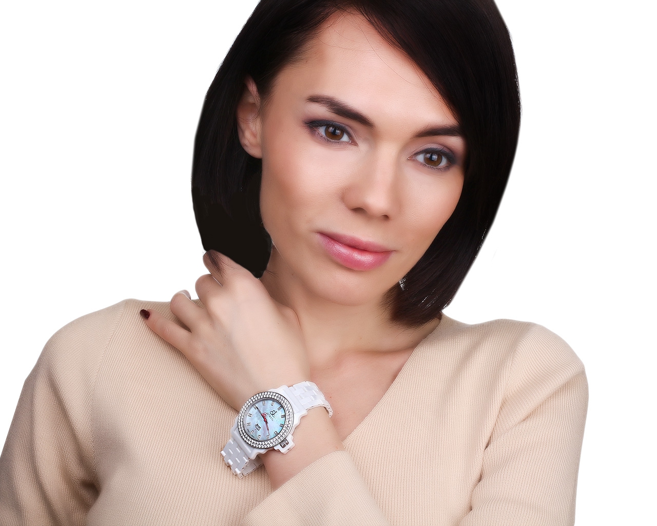 Оригинальные стальные часы с бриллиантами 2.82ct Jacob&Co