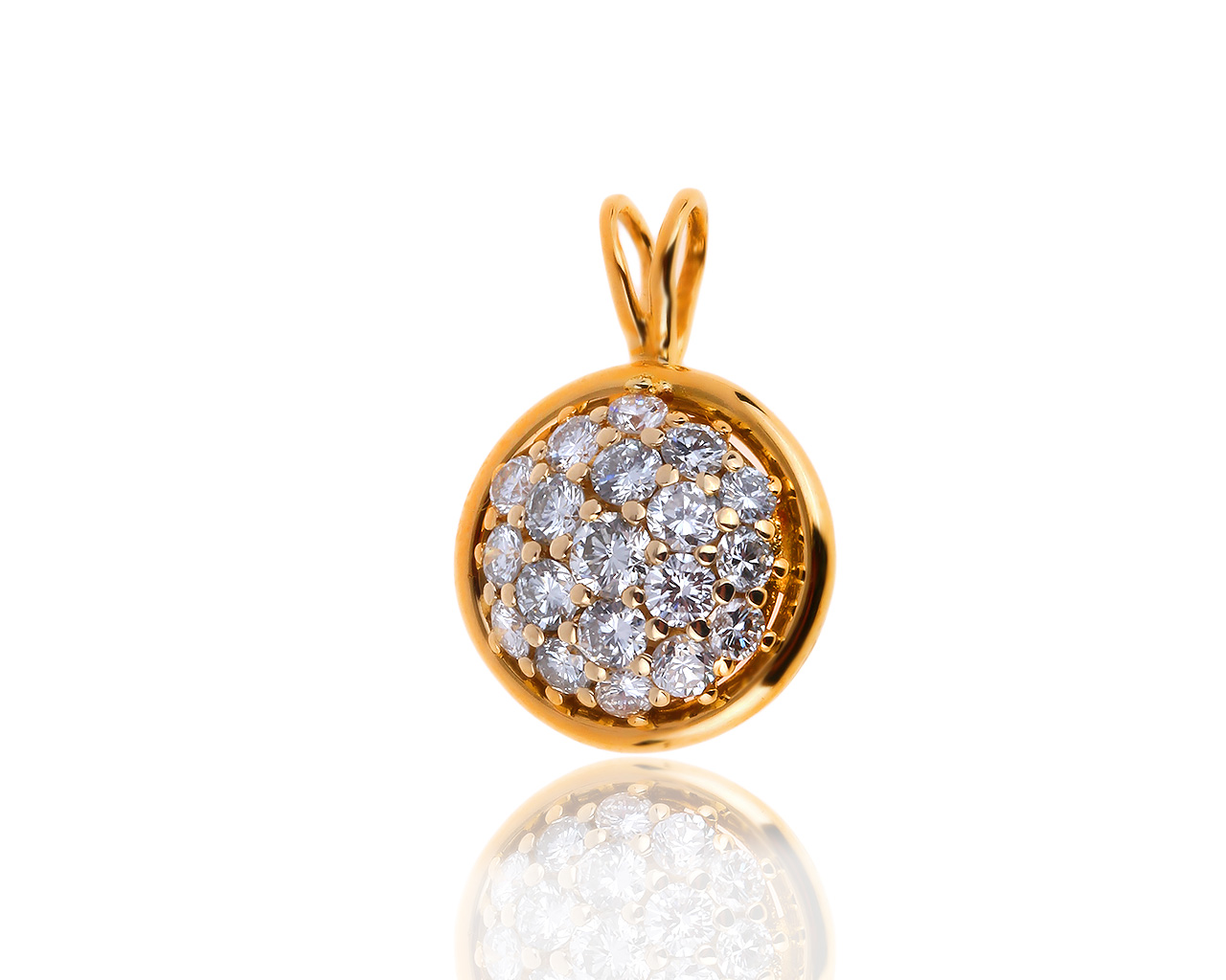 Оригинальный золотой кулон с бриллиантами 0.47ct Tiffany&Co 030719/2