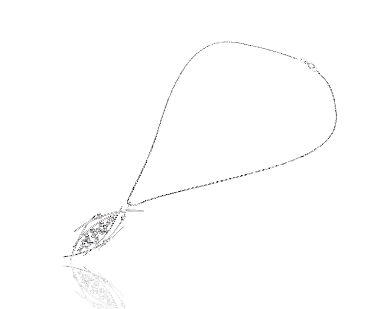 Итальянская золотая подвеска с бриллиантами 1.03ct