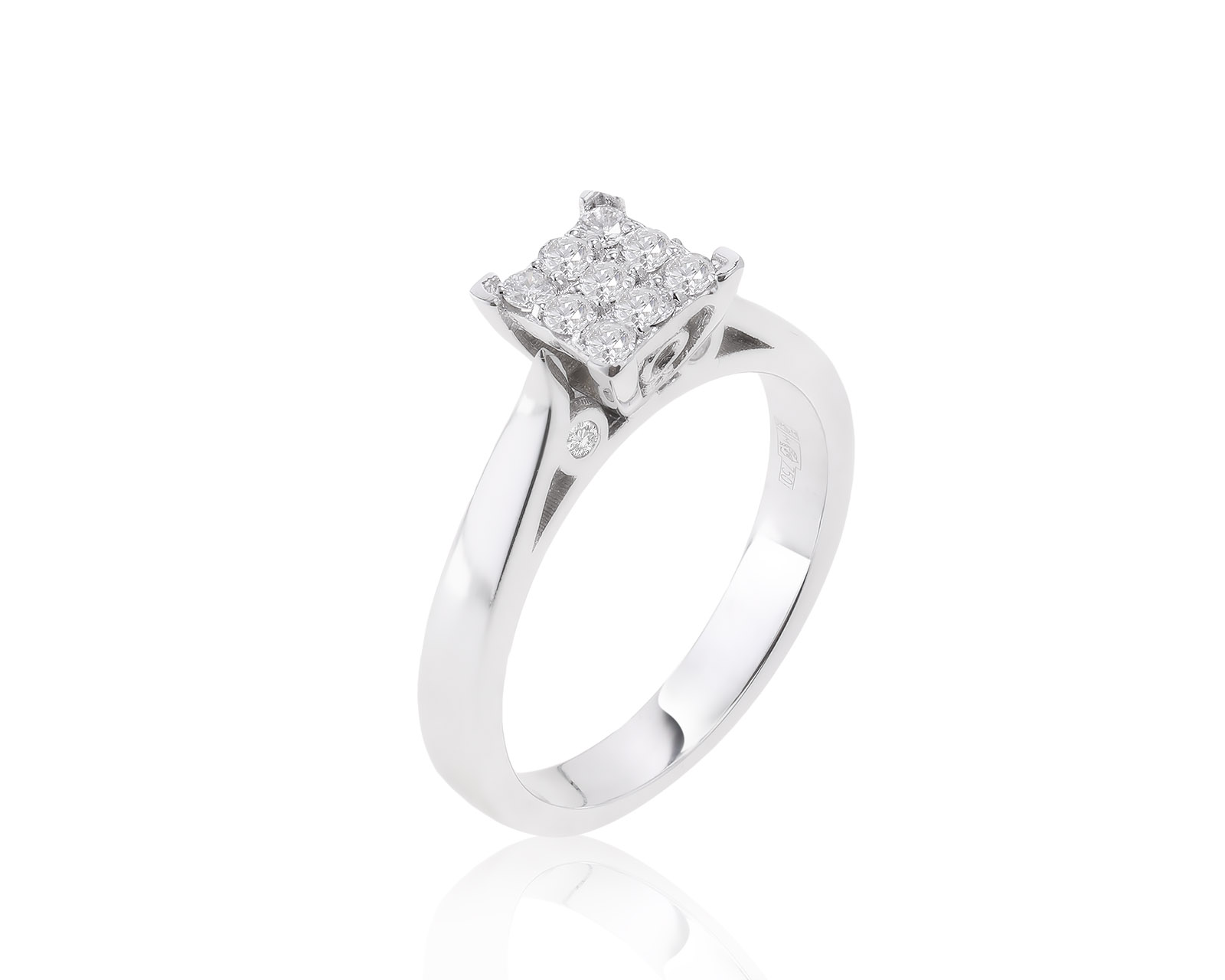 Красивое золотое кольцо с бриллиантами 0.31ct 240123/3