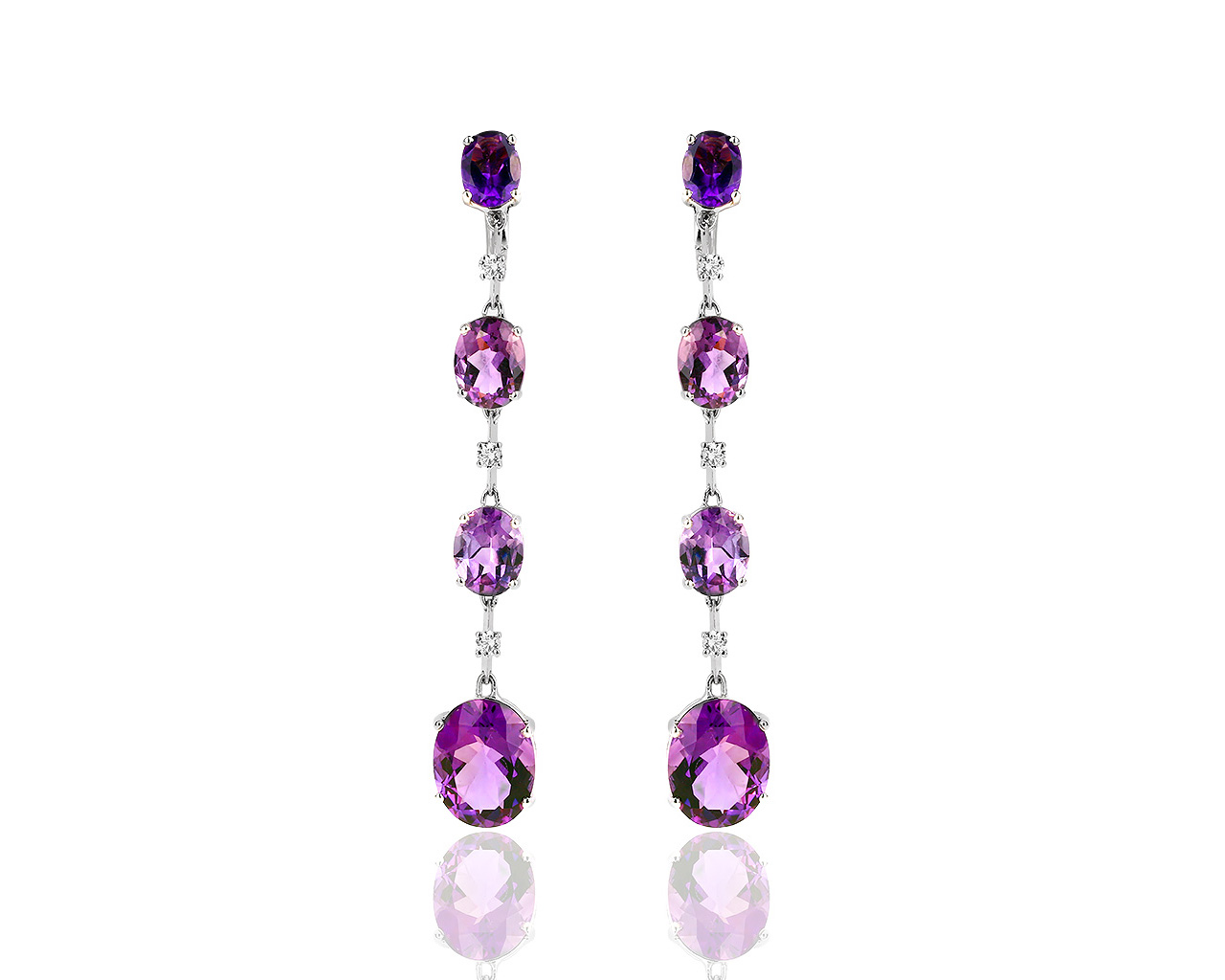 Золотые серьги с бриллиантами 0.35ct Antonini 090818/6