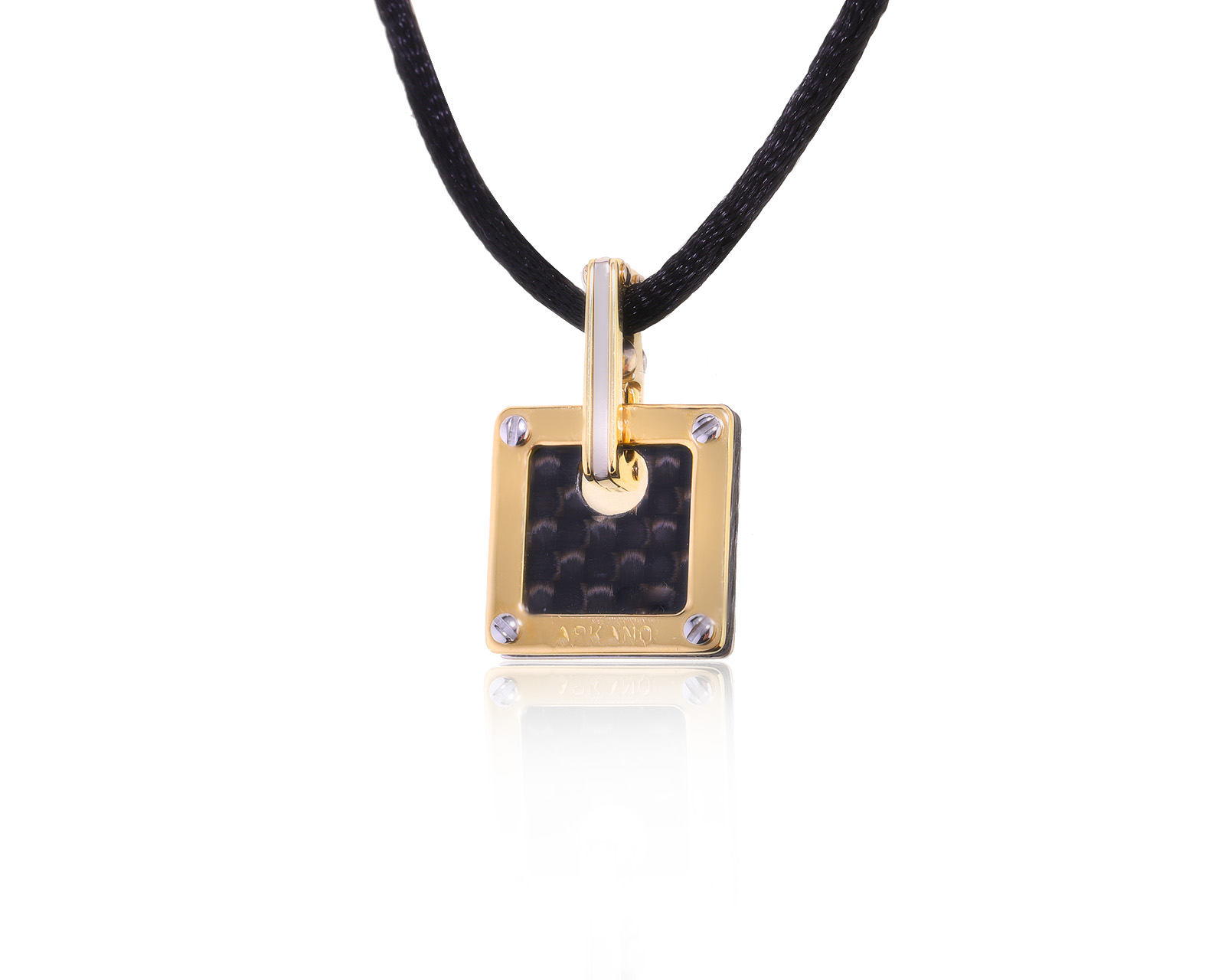 Оригинальный золотой кулон Arkano Square 170119/8