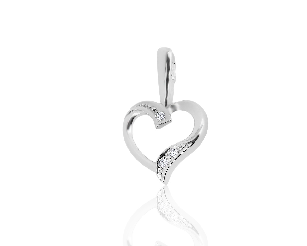 Изящный золотой кулон с бриллиантами 0.02ct 250118/2