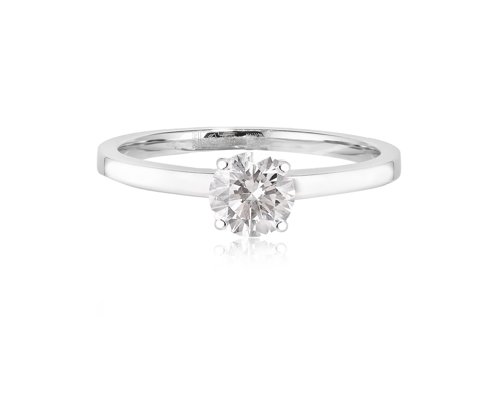 Оригинальное золотое кольцо с бриллиантом 0.58ct Mercury Solitare