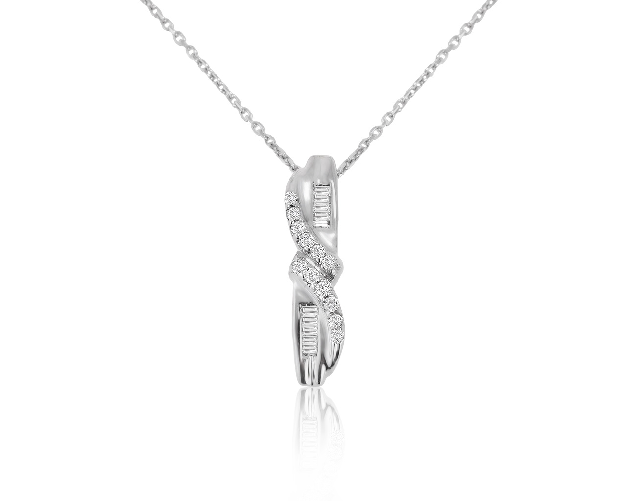 Оригинальный золотой кулон с бриллиантами 0.16ct Zen 150321/3